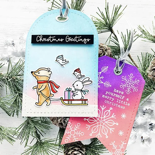 Miniatura 6 de Juego de sellos y troqueles transparentes de copos de nieve de Navidad para hacer tarjetas, plantillas de corte para álbumes de recortes, álbum