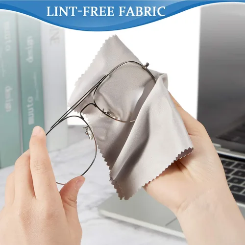 Miniatura 5 de Frienda 100 paños de limpieza de microfibra de 7 x 6 pulgadas, paños de limpieza ópticos de microfibra para teléfonos inteligentes, computadoras