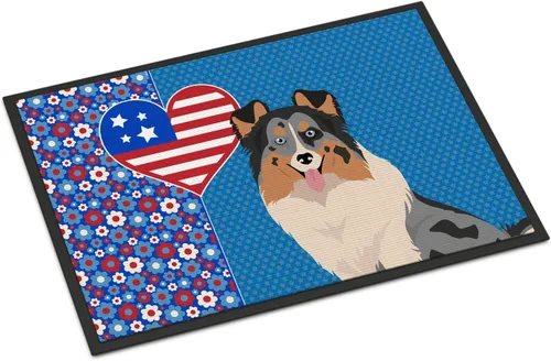 Miniatura 112 de Caroline's Treasures WDK5119JMAT Airedale Terrier USA - Tapete para interiores o exteriores, 24 x 36 pulgadas, tapete para puerta delantera