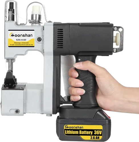 Miniatura 4 de Máquina de cierre de bolsas inalámbrica + 6 rollos de hilo de coser resistente