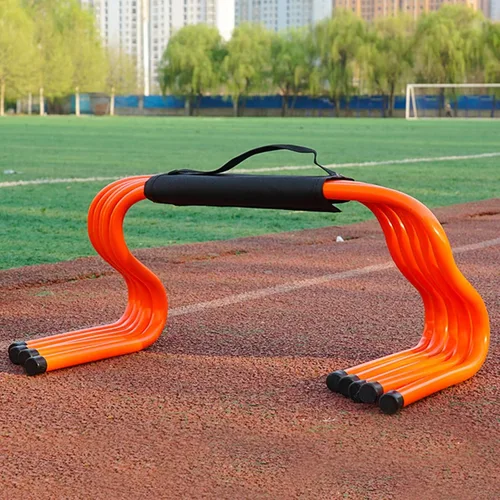 Miniatura 17 de YXXSDP Entrenamiento de velocidad de agilidad obstáculos para atletas, equipo de práctica deportiva portátil multicolor para entrenamiento