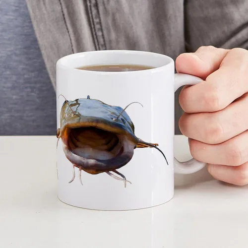 Miniatura 6 de CafePress Bigmouth Flathead - Taza de café de cerámica (11.0 fl oz)