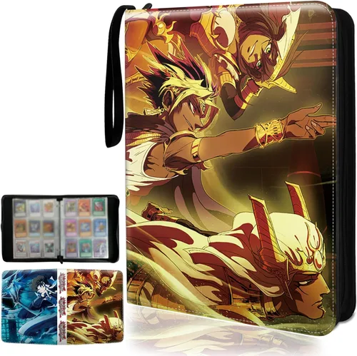 Miniatura 9 de Carpeta de cartas YGO, se adapta a 900 cartas, soporte para álbum de coleccionista de cartas, con 50 fundas extraíbles, juguetes, regalos para niños