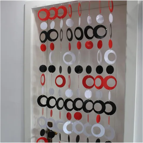 QueenBox® Cortina redonda de lentejuelas de 63 pulgadas, 8 piezas, cortina de cadena de puerta brillante para panel de pared, con flecos, ventana,