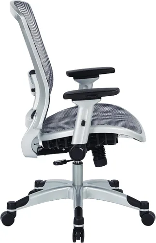 Miniatura 4 de Space Seating Silla de oficina de rejilla de aire ejecutiva serie 317 con respaldo de malla transpirable, soporte lumbar, control de inclinación