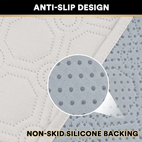 Miniatura 7 de PrinceDeco Funda para Silla y Sofá Impermeable Funda de Sillón Sofá Antideslizante Funda de Sofá Protector de Muebles con Correas Elásticas
