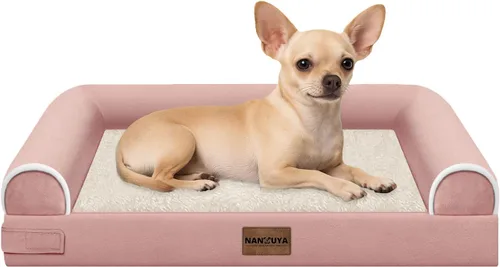 Miniatura 96 de Cama ortopédica lavable para perros medianos y grandes: cama con cojines de apoyo para perros medianos y grandes, cama impermeable de espuma tipo