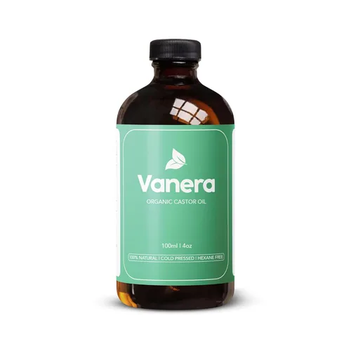 Aceite de ricino orgánico prensado en frío – Aceite de ricino orgánico 100% certificado, sin hexano, para todas las pieles, 4 onzas