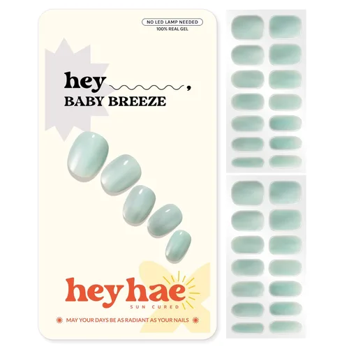 Miniatura 21 de Heyhae Paquete surtido de tiras de uñas de gel semicuradas (paquete de 4) No necesita lámpara LED Fácil de aplicar y quitar, calidad de salón