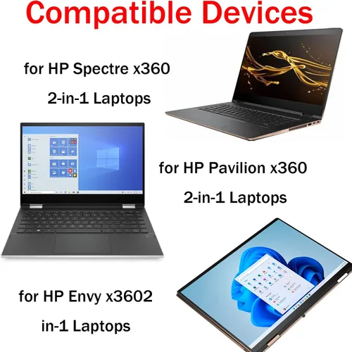 Miniatura 4 de Lápiz digital compatible con portátiles HP Pavilion x360 Spectre x360 2 en 1, lápiz digital para portátiles HP Envy x360 2 en 1, compatible con MPP