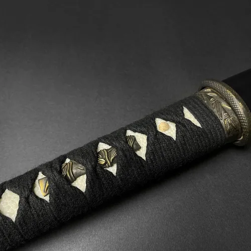 Miniatura 3 de Musashi - Cortador rápido de bambú ligero Katana de arcilla real templada 1060 hoja de acero al carbono Samurai Sword Katana