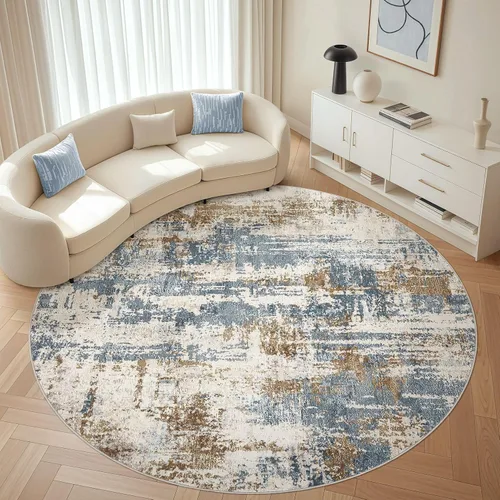 Miniatura 54 de Alfombra de pasillo lavable para cocina: 3 x 10 pies, antideslizante, abstracto, suave, moderno, resistente a las manchas, para interiores, piso