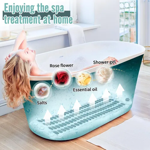 Miniatura 7 de Bañera de burbujas mejorada 2.0, alfombra de baño de burbujas - alfombra de baño de bañera portátil - alfombra de masaje de burbujas eléctrica