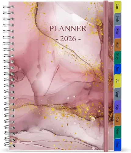 Miniatura 16 de Planificador/Calendario de Bolsillo 2026 - Cuaderno y Diario Organizador Semanal y Mensual A6 para Seguir Objetivos, Fácil de Organizar tu Vida Azul