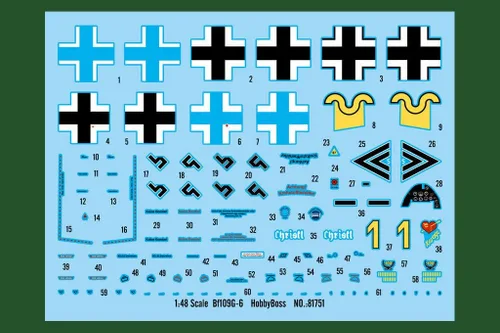 Miniatura 2 de Hobby Boss Messerschmitt BF 109G-6 Kit modelo (escala 1/48)
