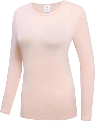 Miniatura 2 de OThread & Co. Camiseta de manga larga para mujer, cómoda camiseta básica elástica