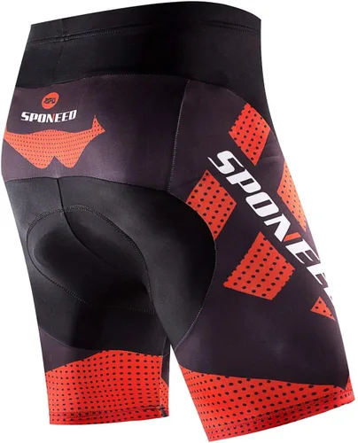 Miniatura 3 de sponeed Pantalones cortos de ciclismo para hombre, pantalones acolchados para ciclismo, ropa de ciclismo