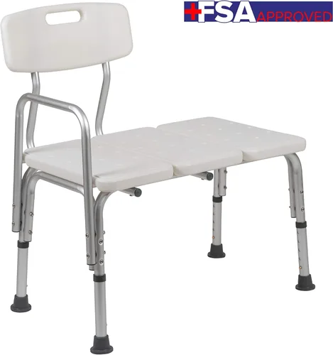 Miniatura 20 de Flash Furniture serie HERCULES - Silla para ducha, montaje rápido sin herramientas Blanco