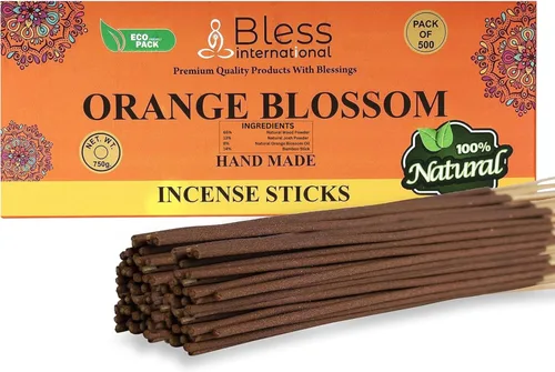 Miniatura 78 de Bless International varillas de incienso 100 % natural hechas a mano, sumergidas a mano, el mejor aroma Incienso y mirra