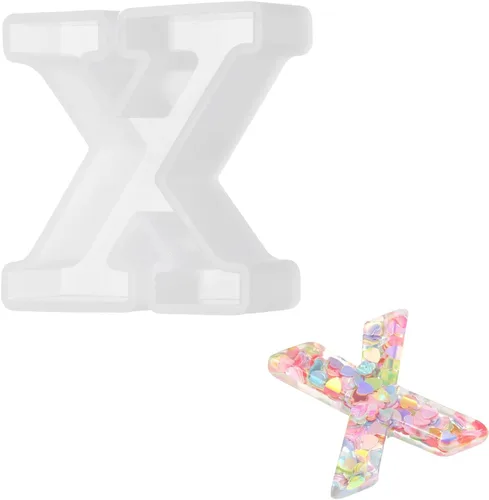 Miniatura 31 de MECCANIXITY Moldes de resina de 2.5 pulgadas, letras del alfabeto mayúscula Z 3D, moldes de silicona para hacer velas, manualidades, letreros