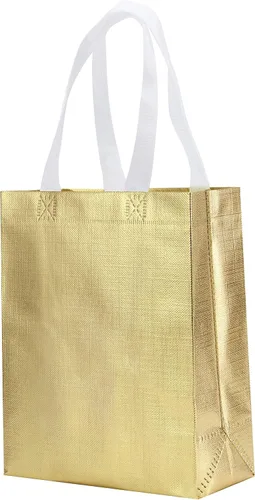 Miniatura 4 de 12 bolsas de regalo reutilizables no tejidas con asas para recuerdo de fiesta 8 pulgadas de ancho x 4 pulgadas de largo x 10 pulgadas de alto