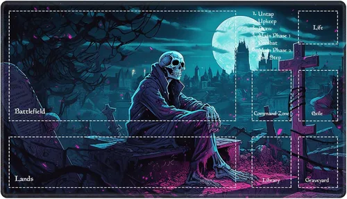 Miniatura 99 de Alfombra de juego con zonas para juego de cartas MTG, alfombras de juego de mesa, alfombras de juego de mesa de Magic, 61x35.5 cm, alfombra de juego