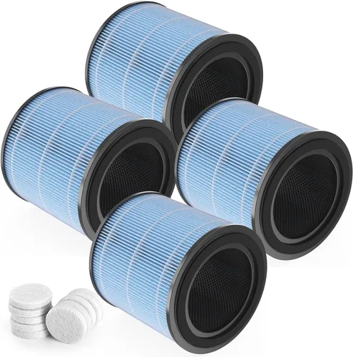 Miniatura 8 de Paquete de 2 filtros de repuesto AP0601 compatibles con purificador de aire AIRTOK AP0601, parte # AP0601-RF, con tabletas de aromaterapia