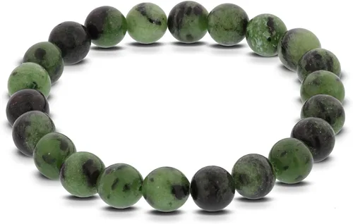 Miniatura 460 de Gem Avenue Handmade Round Bead Stretch Bracelet Unisex Natural Stone Beaded Jewelry for Men & Women, Elastic Wristband for Daily Wear