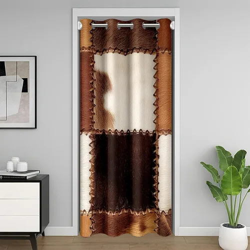 Miniatura 39 de Erosebridal Cortina de puerta de teñido anudado, cortina opaca bohemia, cortina exótica abstracta en espiral, elegante cortina hippie para puerta