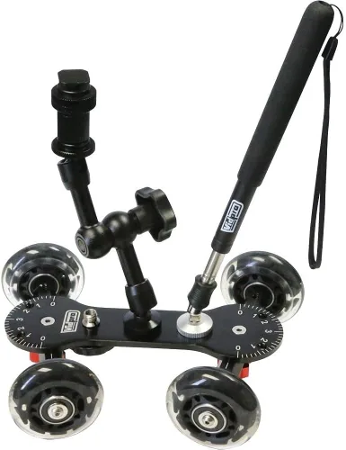 Vidpro SK-22 Carrito Profesional para Patinaje - Deslizador Rodante para Cámaras DSLR y Videocámaras Ideal para Tomas a Bajo Nivel y Paneo,