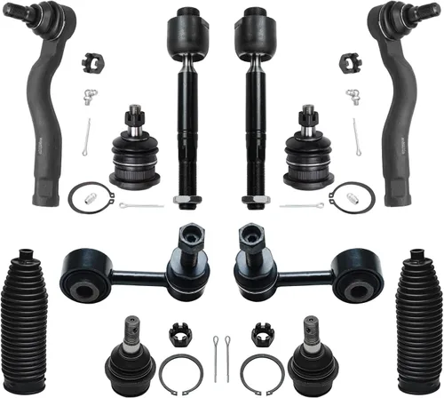 Miniatura 39 de Detroit Axle – Kit de suspensión delantera para Hyundai 2013-2018 Santa Fe 2 enlaces de barra de estabilizador 4 varillas de amarre interiores