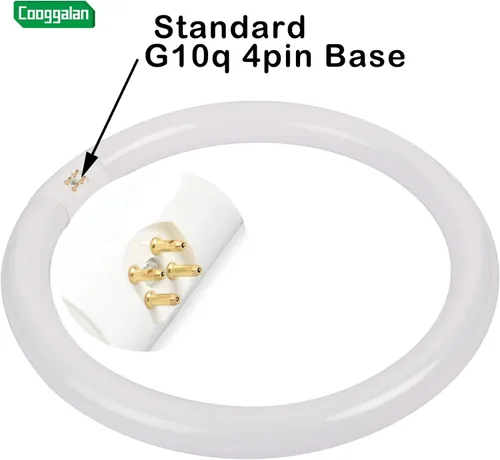 Miniatura 4 de FC12T9/DX - Bombilla circular T9 de 32 W, 12 pulgadas, luz diurna, bombillas circulares fluorescentes redondas FC12 T9 de 32 vatios para cocina