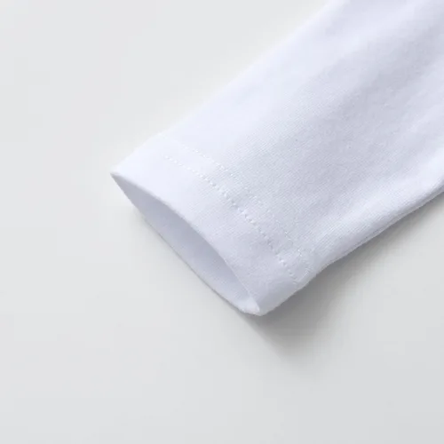 Miniatura 32 de Conjunto de 3 piezas de ropa de bebé recién nacido con estampado de manga larga + pantalones + sombrero