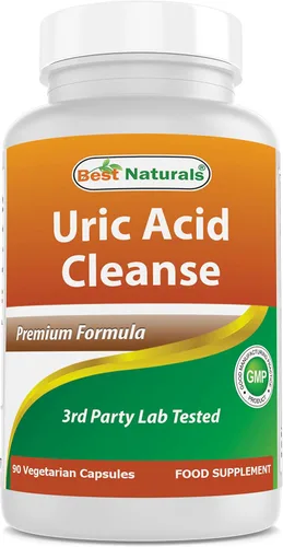 Best Naturals Vitaminas de limpieza de ácido úrico para hombres y mujeres, 90 cápsulas vegetales (90 unidades (paquete de 1))