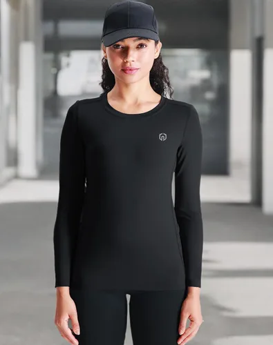 Miniatura 28 de NELEUS - Camisa deportiva de compresión atlética, de manga larga, para mujer, dry fit, paquete de 3