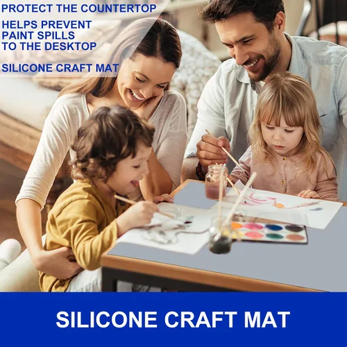 Miniatura 7 de Tapetes de silicona para encimera de cocina, resistente al calor, tapete protector de encimera, impermeable, tapete de silicona antideslizante