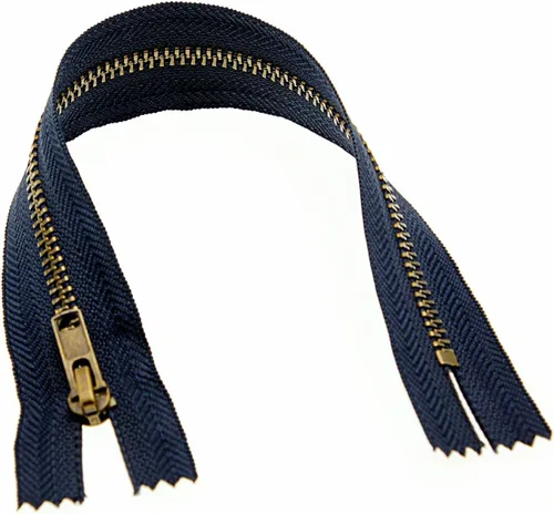 Miniatura 8 de Leekayer Cierre de cremallera de metal de 9 pulgadas, color azul marino, cremallera de latón de 9.1 in para coser jeans, manualidades, bolsa