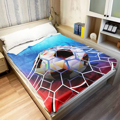 Miniatura 14 de YISUMEI Manta de béisbol impresa en 3D, 60 x 80 pulgadas, bola blanca chocar en agua y fuego, ideal para decoración del hogar con temática deportiva