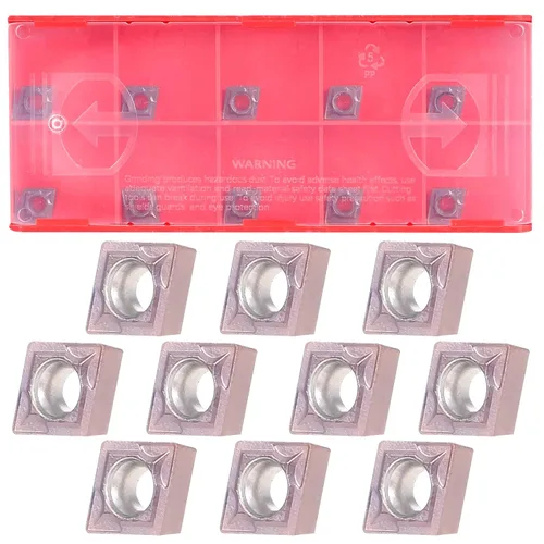 Miniatura 8 de VerRich Kit de herramientas de torneado de torno indexable, 3 barras de taladrado de torno S07K/S10K/S12M-SCLCR06 y 10 piezas de insertos de carburo