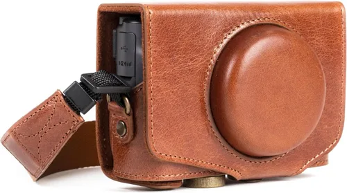 Miniatura 9 de MegaGear MG1176 Canon PowerShot SX740 HS, SX730 HS Ever Ready Funda De Cuero Genuino Con Correa - Negro