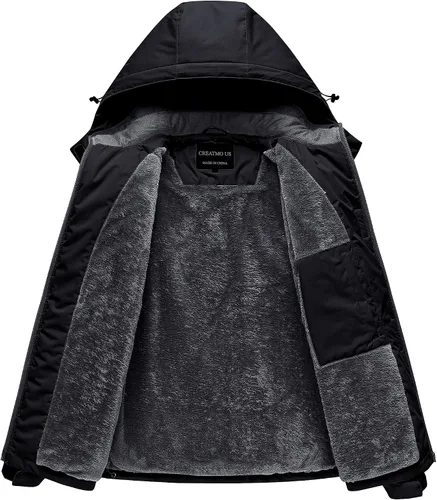 Miniatura 2 de CREATMO US Chaqueta de Esquí Impermeable de Montaña para Mujeres Resistente al Viento Chaqueta de Snowboard Abrigo Cálido de Invierno Impermeable