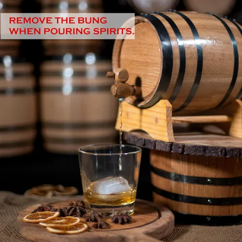 Miniatura 7 de Thousand Oaks Barrel Co. - Juego de repuesto de espita y bollo de madera para barriles de envejecimiento de roble de 10 litros y 20 litros