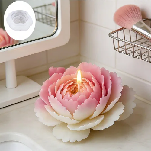 Miniatura 20 de Konrisa Moldes de vela de burbujas 3D, moldes de silicona con 15 cavidades para hacer velas de cera de soja, moldes de pastel de burbujas