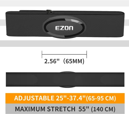 Miniatura 7 de C009Pro Heart Rate Monitor Chest Strap with BLE 5.1& ANT+,HR Monitor Chest Sensor,Up to 400H Battery Life,Sitable for Running Cycling Gym,Compatible