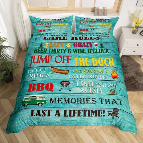 Miniatura 43 de Erosebridal Funda de edredón de ancla náutica, juego de ropa de cama con brújula oceánica, tamaño individual para niños, adolescentes, adultos