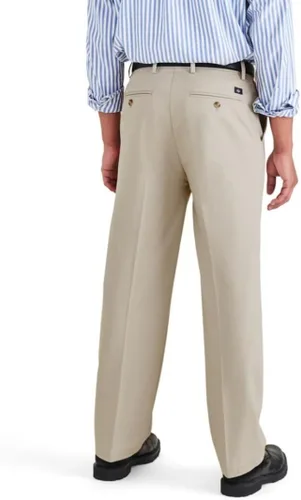 Miniatura 3 de Dockers Pantalones de ajuste relajado para hombre, color caqui sin hierro con protección contra manchas