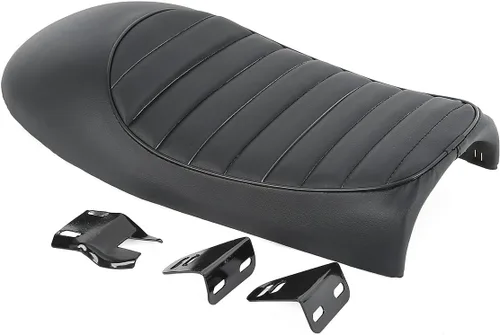 SLMOTO Motocicleta plana y joroba sillín Cafe Racer Refit Vintage asiento cojín para KZ400 KZ550 K750 Z650 W650 CB100 CB125 CB175 CB200 CB350 CB360