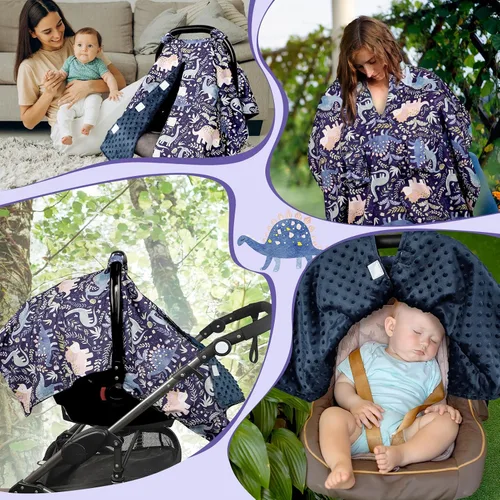 Miniatura 7 de Pea Pod Funda de asiento de automóvil para bebé, funda transpirable para asiento de automóvil para verano, cubierta de toldo de apertura de asiento