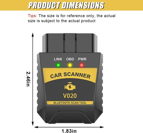 Miniatura 2 de ZIMISI Lector de escáner OBD2, lector de código de coche que se conecta al teléfono, herramienta de escaneo de diagnóstico automático, escáner OBD2