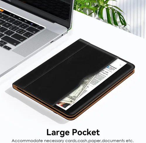 Miniatura 8 de Funda OKP para iPad de 11 pulgadas (A16) 2025 / 10ª Generación 2022, para iPad 11ª / 10ª de 10.9 pulgadas con funda de cuero PU de visualización